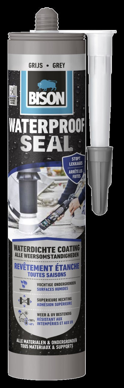 Bison waterdichte coating Waterproof Seal grijs 290ml
