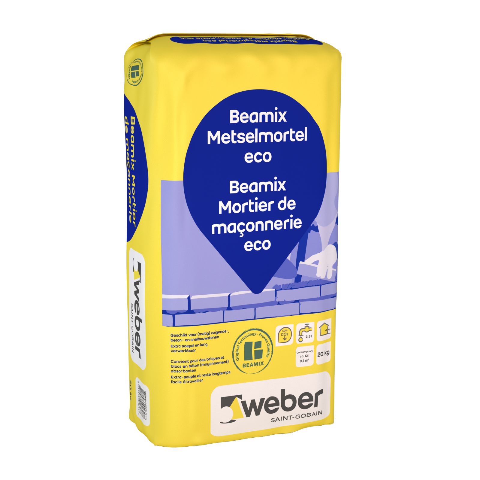 Weber Beamix metselmortel eco 20kg