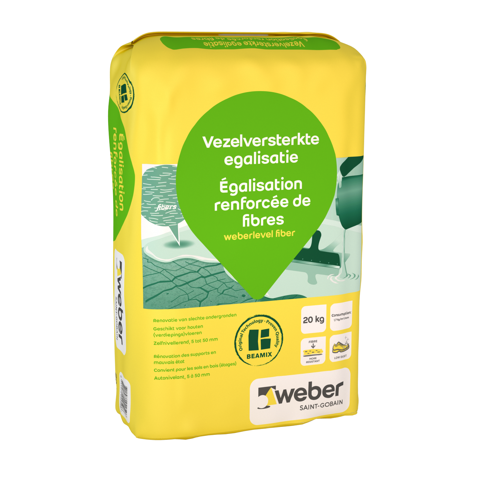 Weber vezelversterkte egalisatie 20kg