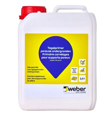 Weber Tegelprimer poreuze ondergronden 2,5L
