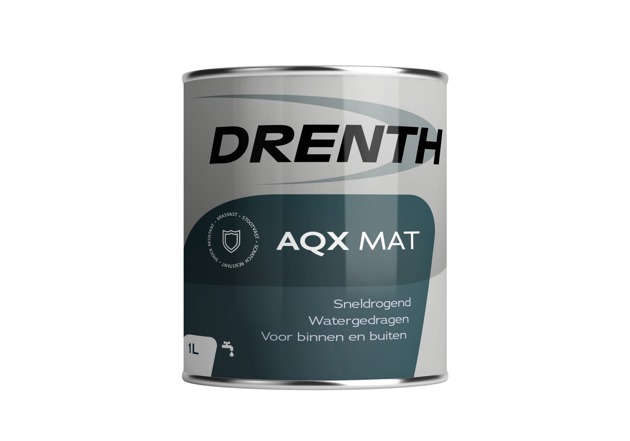 Drenth AQX Mat Wit/P 1 L