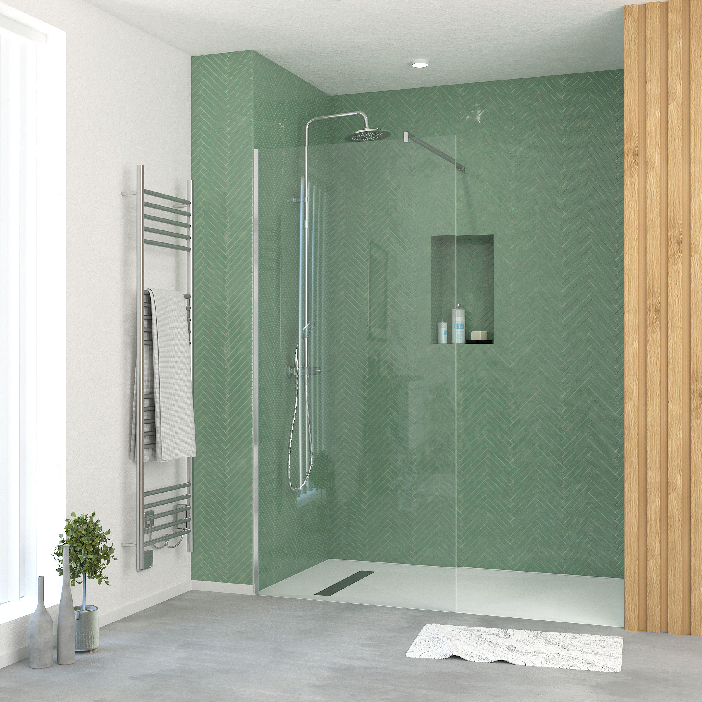 Essentiel 90x195 chroom