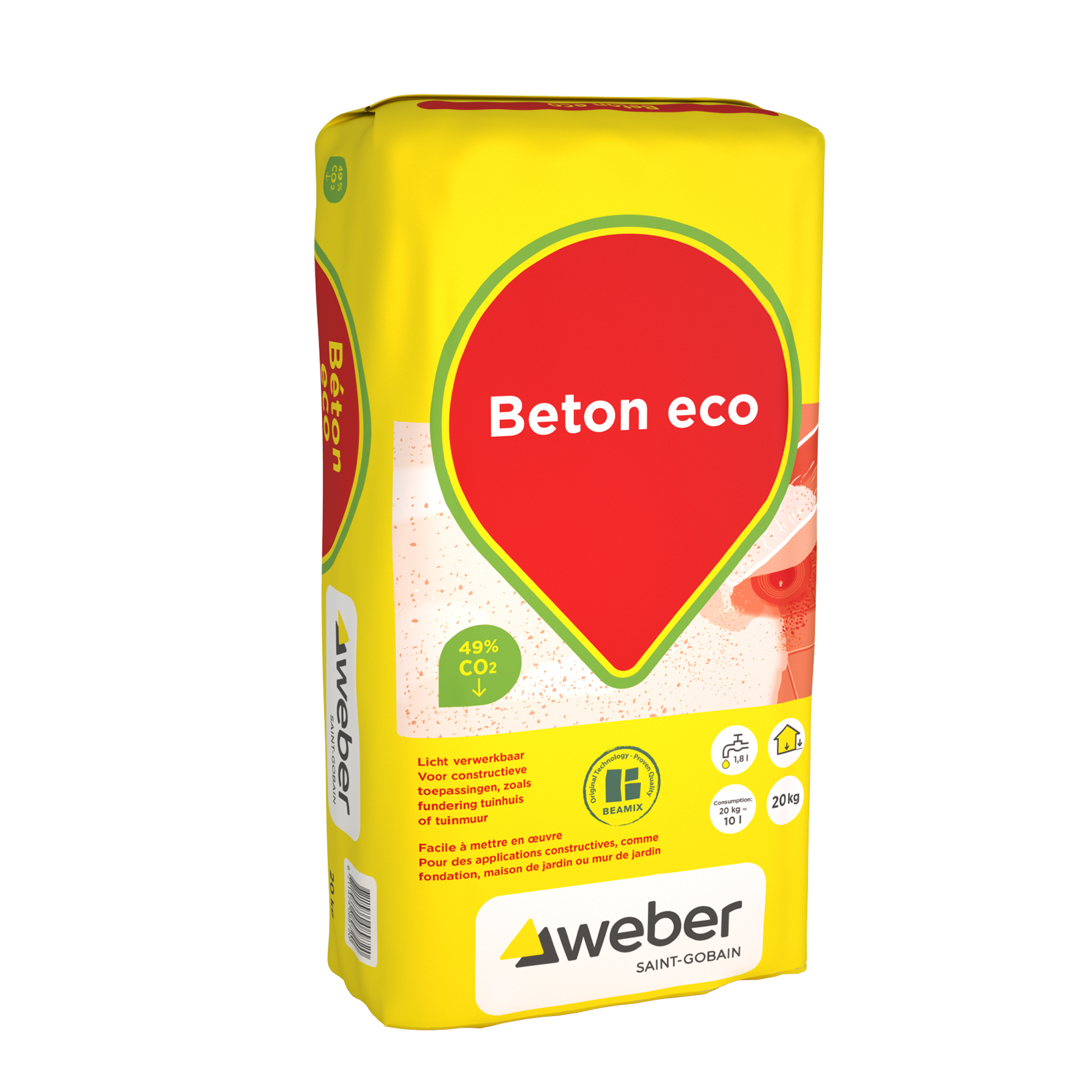 Weber Beamix - Beton Sterk Ecoplus - 20 kg