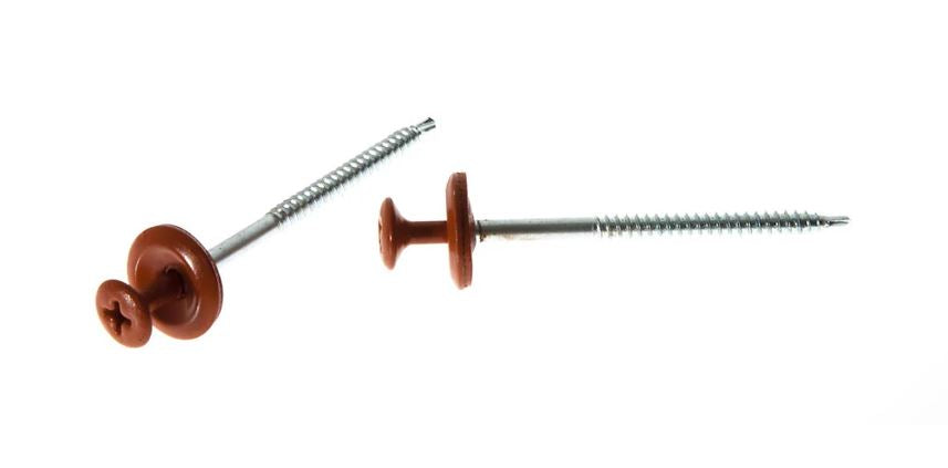 Onduline schroeven - zelftappend - rood - 60 x 3,9mm - 100 stuks