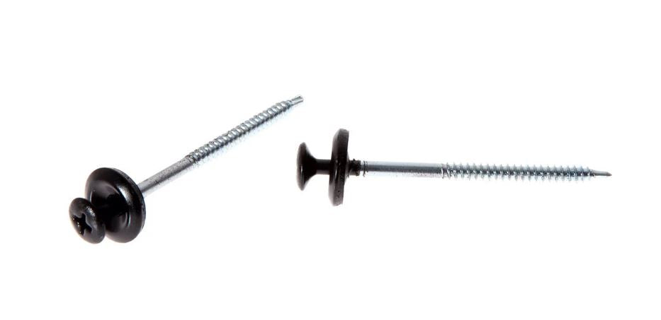 Onduline schroeven - zelftappend - zwart - 60 x 3,9mm - 100 stuks