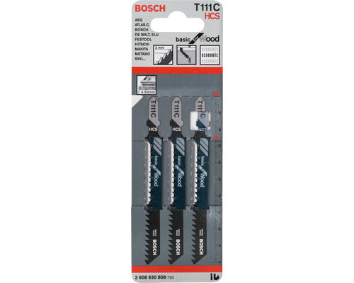 Bosch Decoupeerzaagblad T111C basic soft wood 5-pak