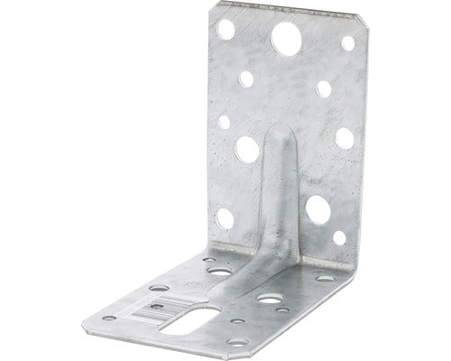 Hoekanker met ril 90x90x60 mm verzinkt