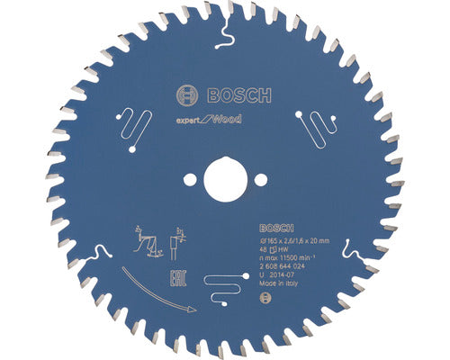 Bosch Cirkelzaagbladen (Blad Exp Wood 165x20x2,6/1,6 48T)
