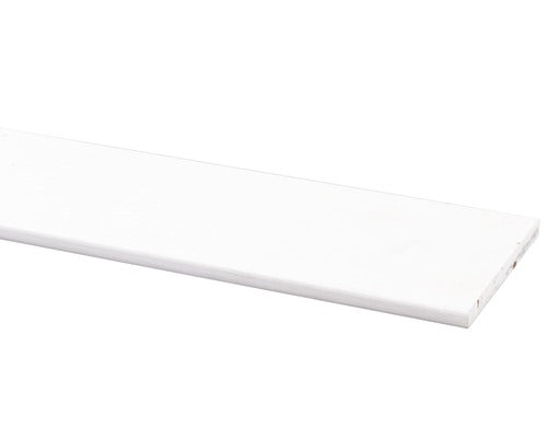 Schaaflat hardhout gegrond 9x117mm wit 210cm
