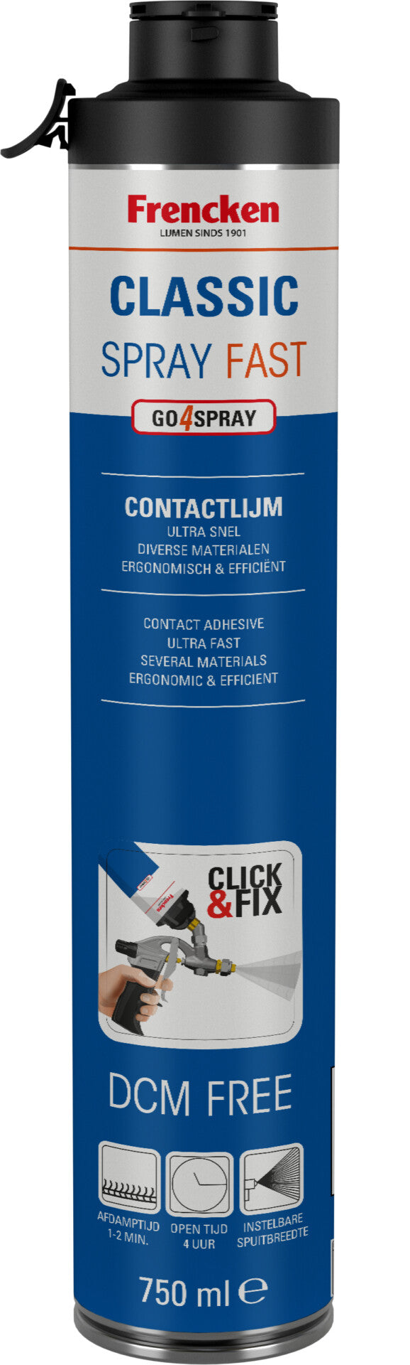 Frencken Contactlijm Classic spray Fast 750ml
