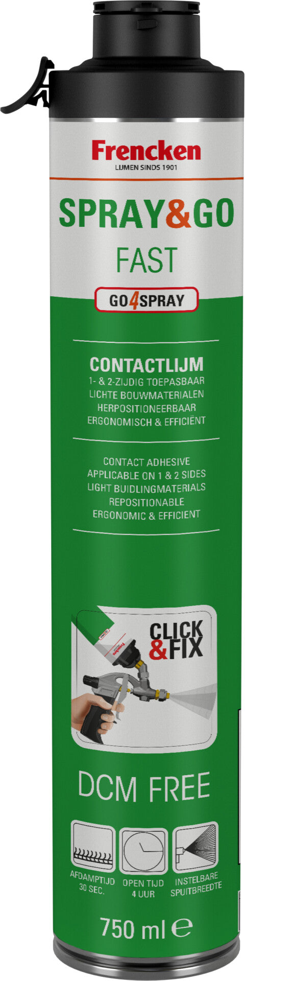 Frencken Contactlijm Spray&GO 750ml