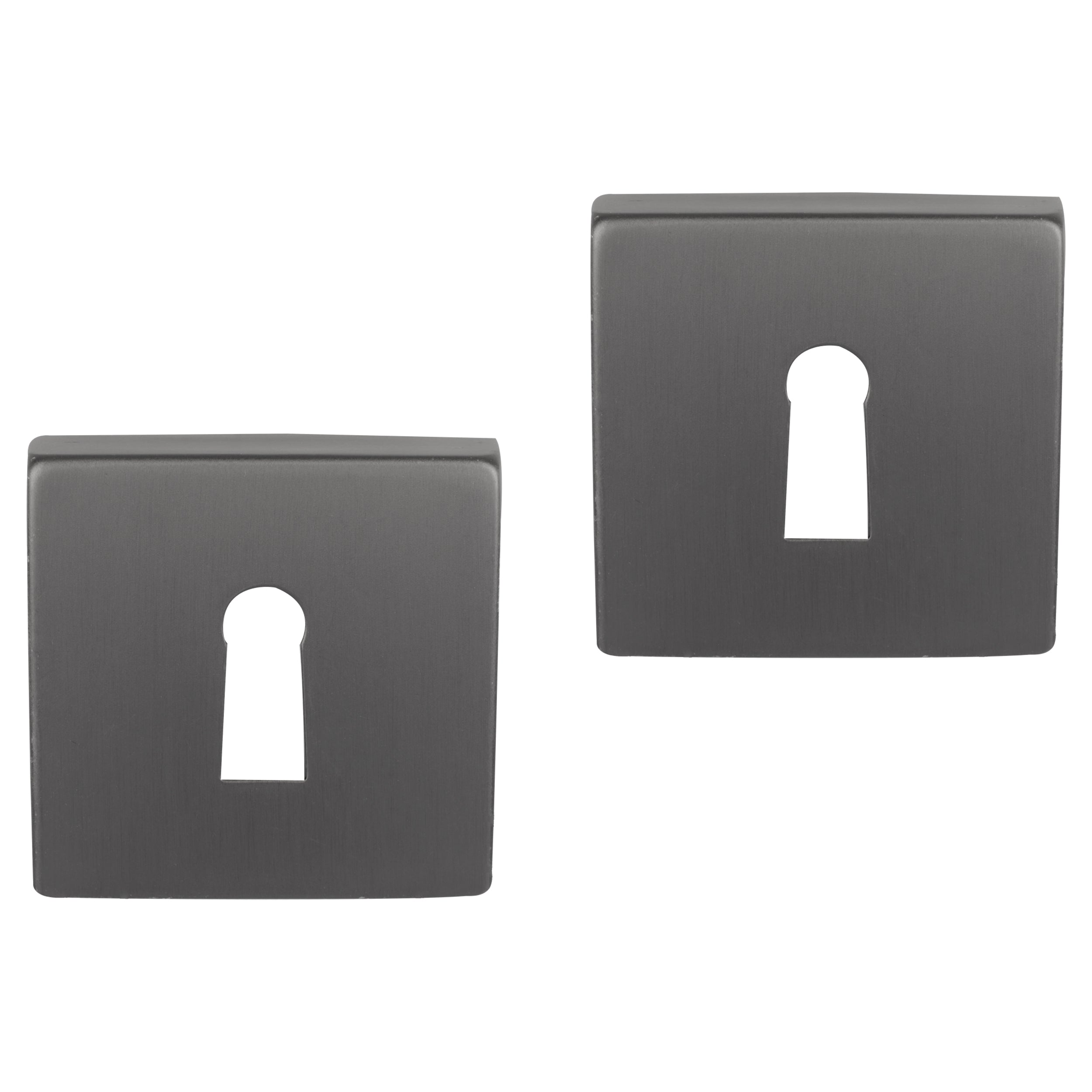 Differnz Signature Serie vierkante rozet Buntbart gun metal