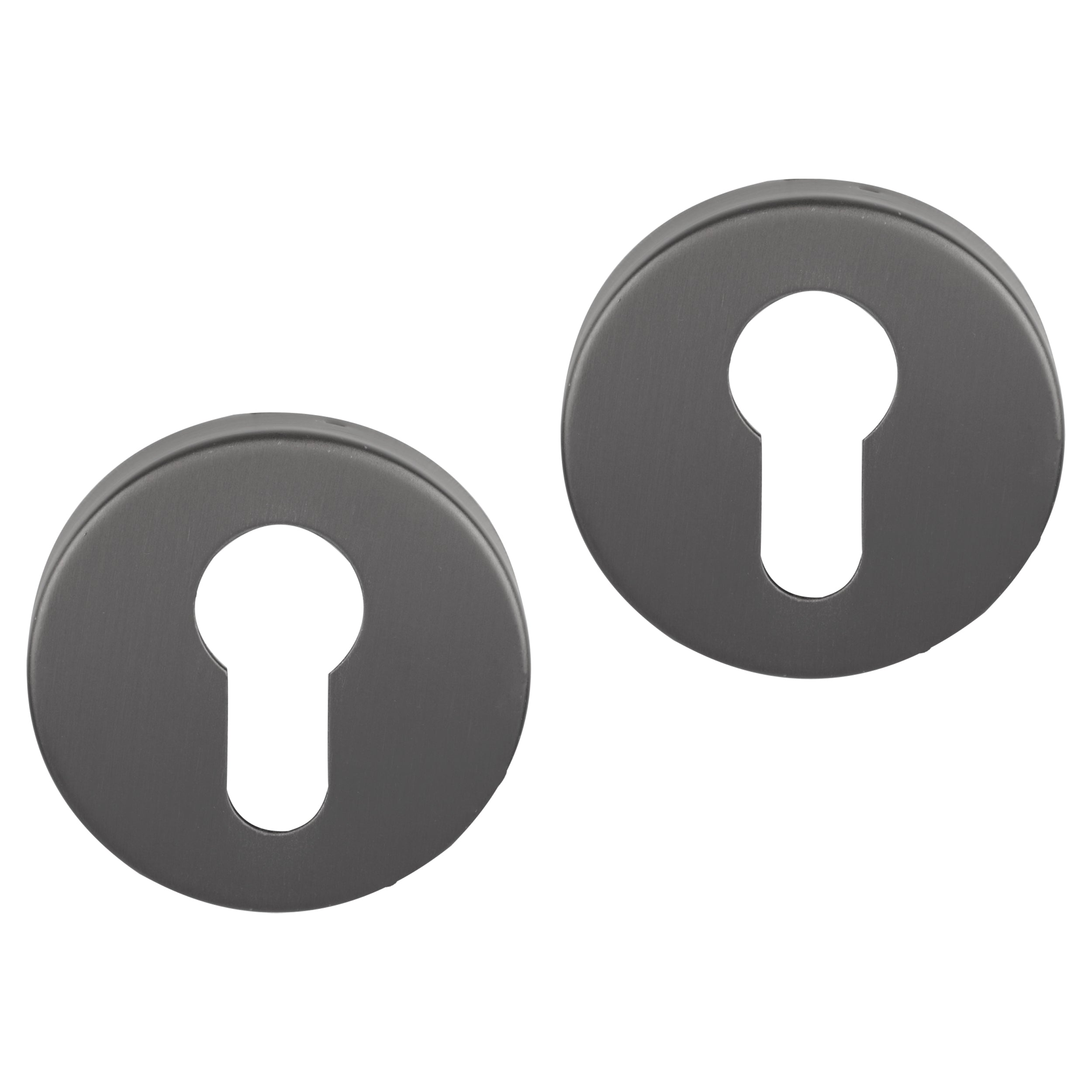 Differnz Signature Serie ronde rozet Profielcilinder gun metal