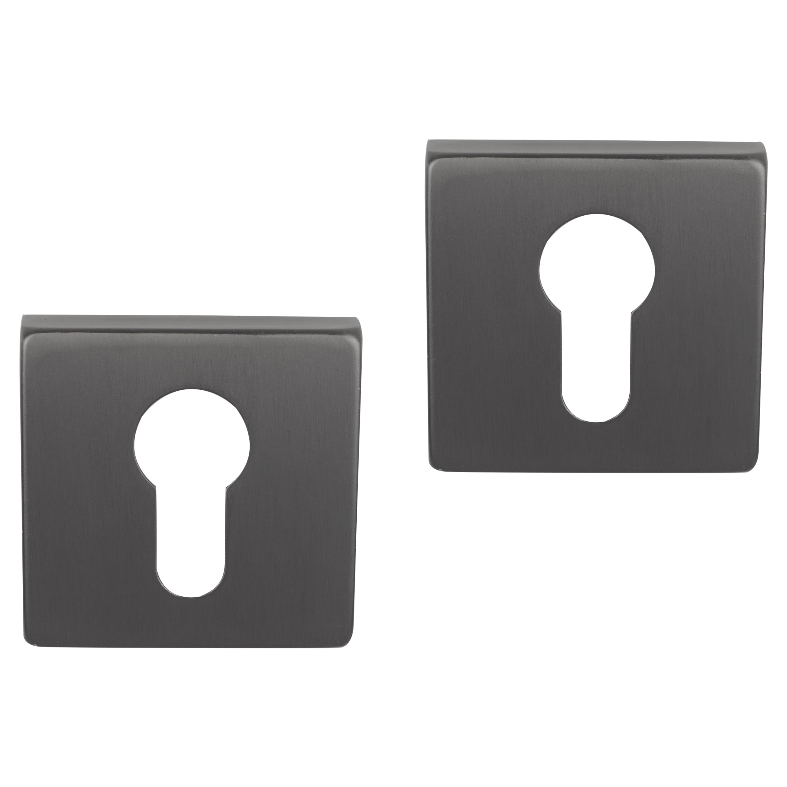Differnz Signature Serie vierkante rozet Profielcilinder gun metal