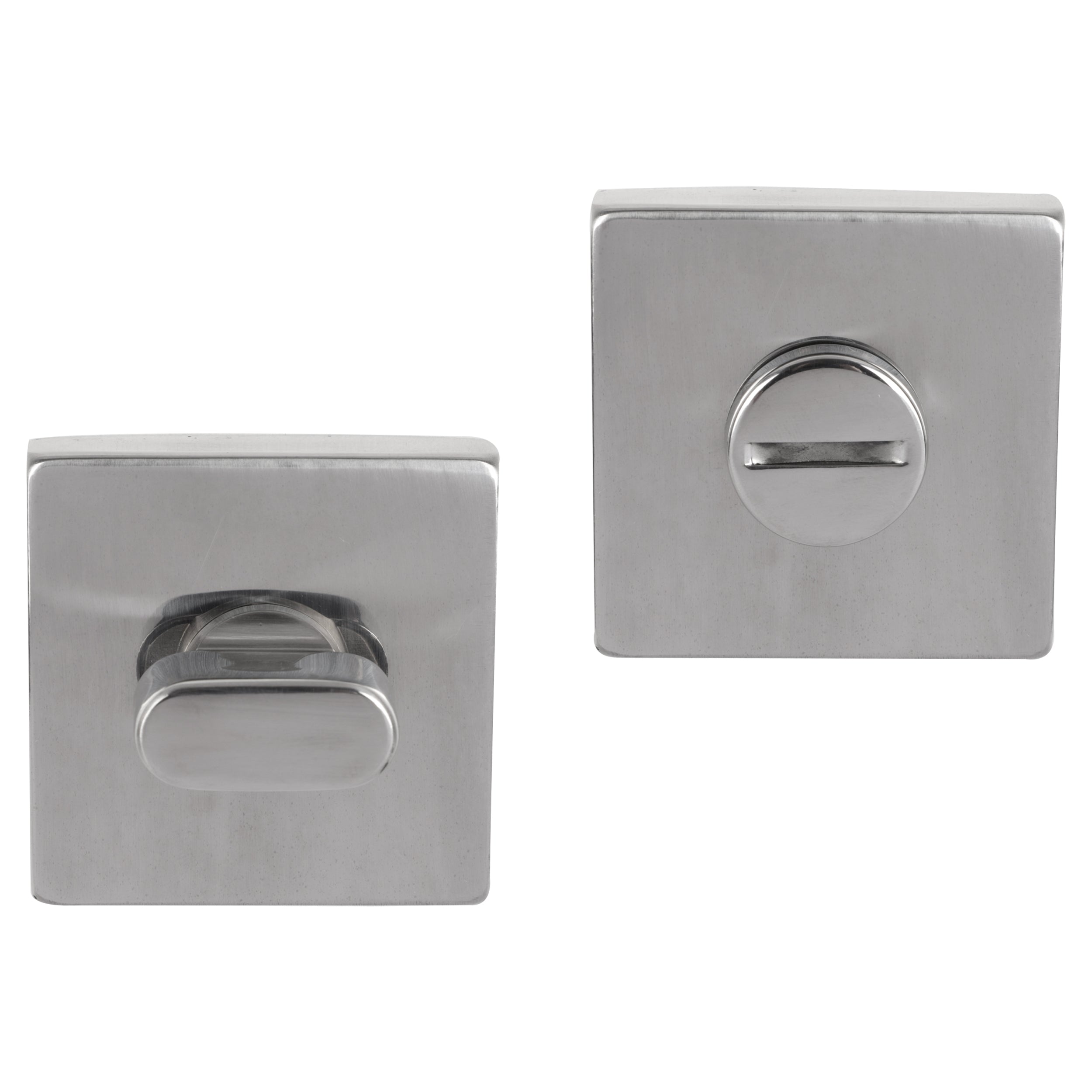 Differnz Signature Serie vierkante rozet WC Satijnchroom