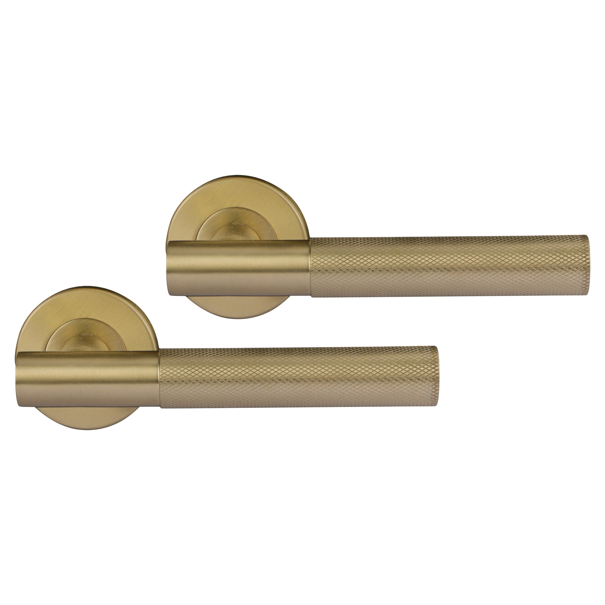 Differnz Signature Serie Utrecht Deurklink op ronde rozet goud