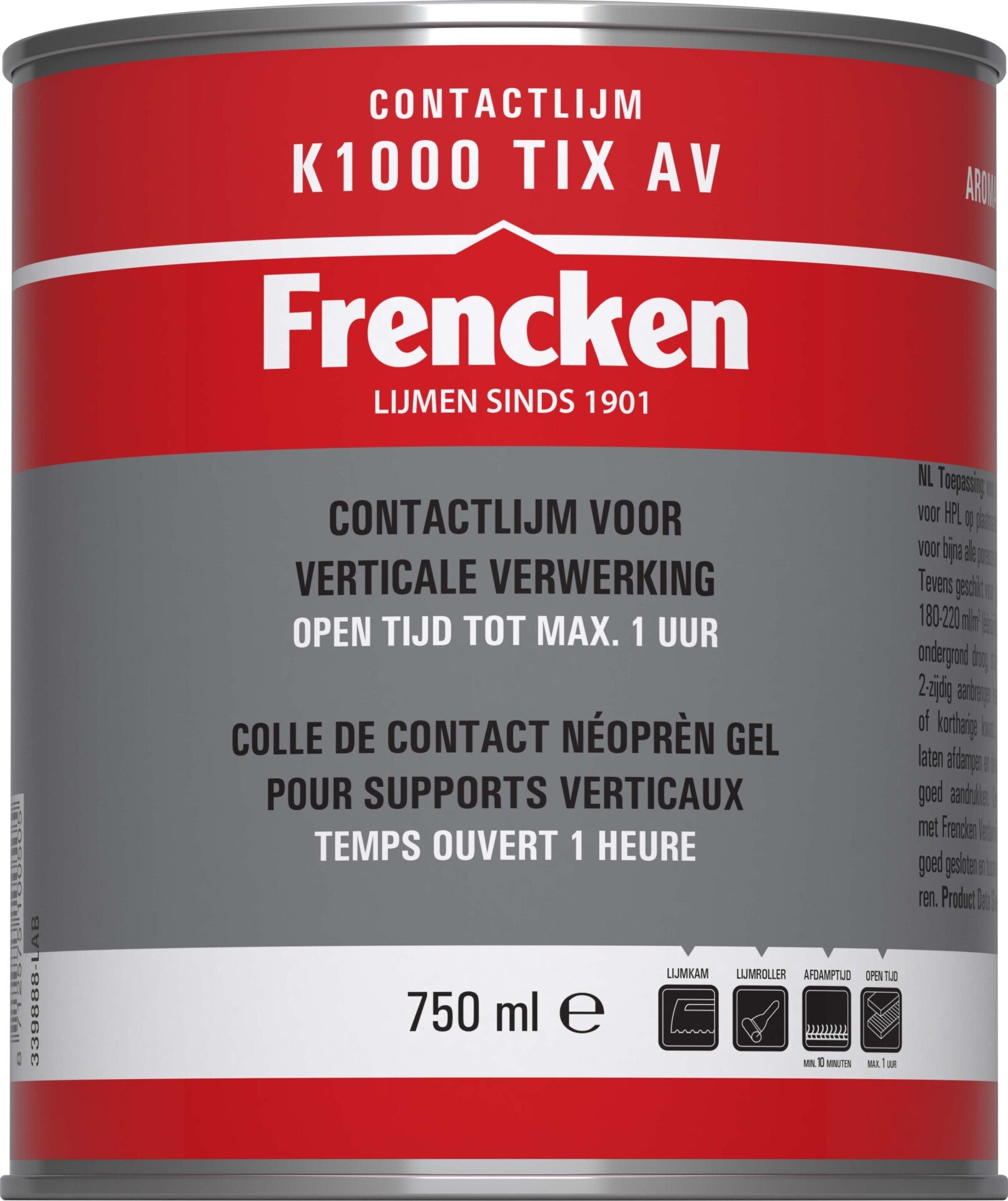 Frencken Contactlijm K1000 TIX AV 750ml