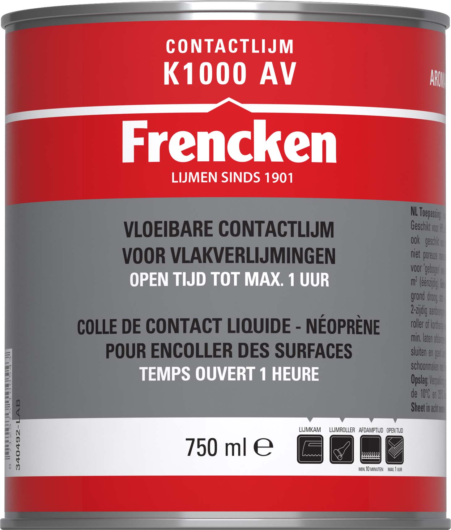 Frencken Contactlijm K1000 AV 750ml