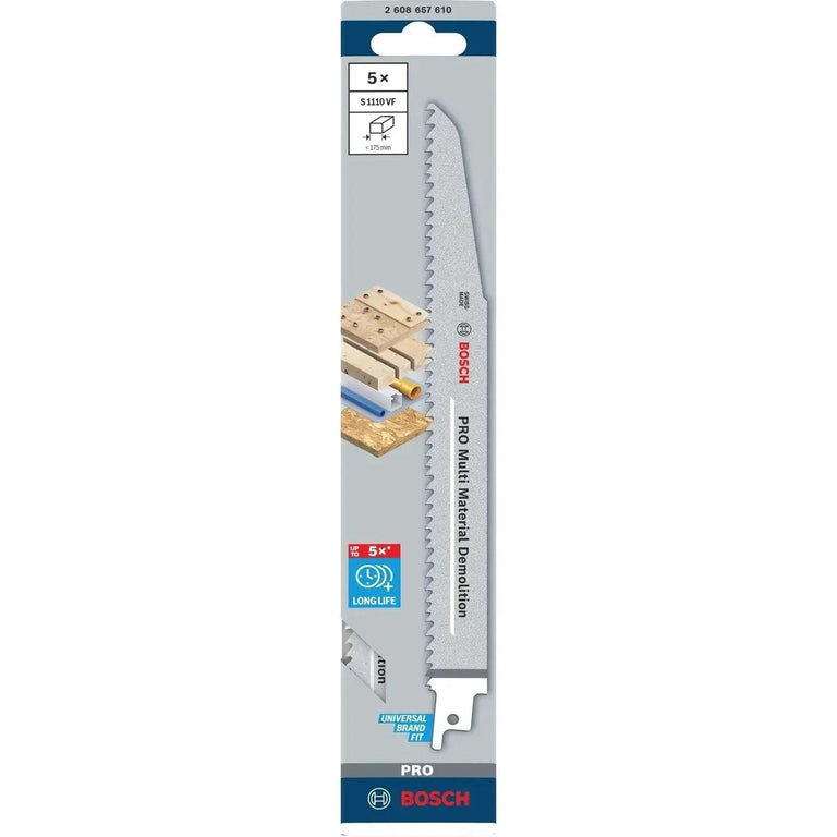 Bosch S1110VF PRO Reciprozaagblad 225mm Multi Material Demolition