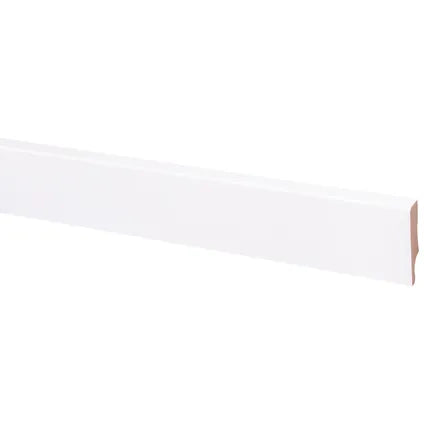 Baseline hoge plint Budget Cubic - Wit - 240cm - 14x60mm