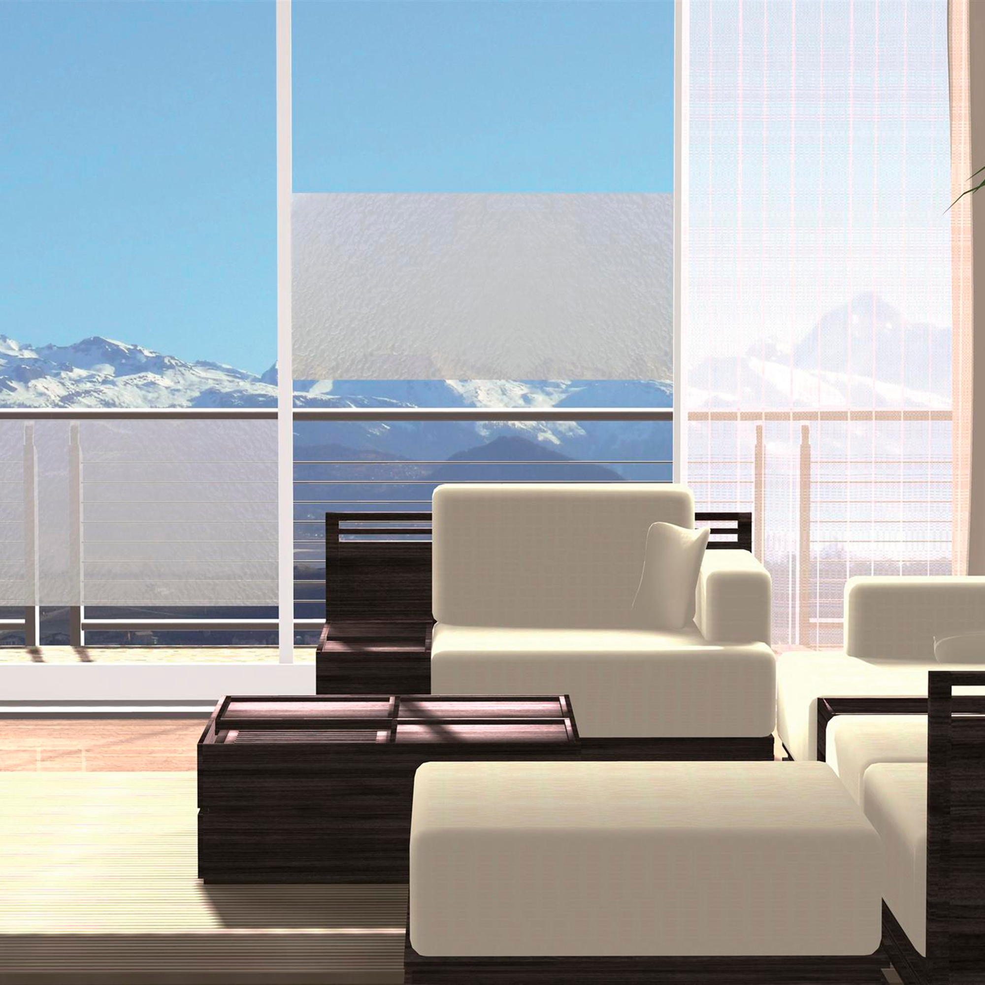 Transform premium statische glasfolie Clouds 45x150cm