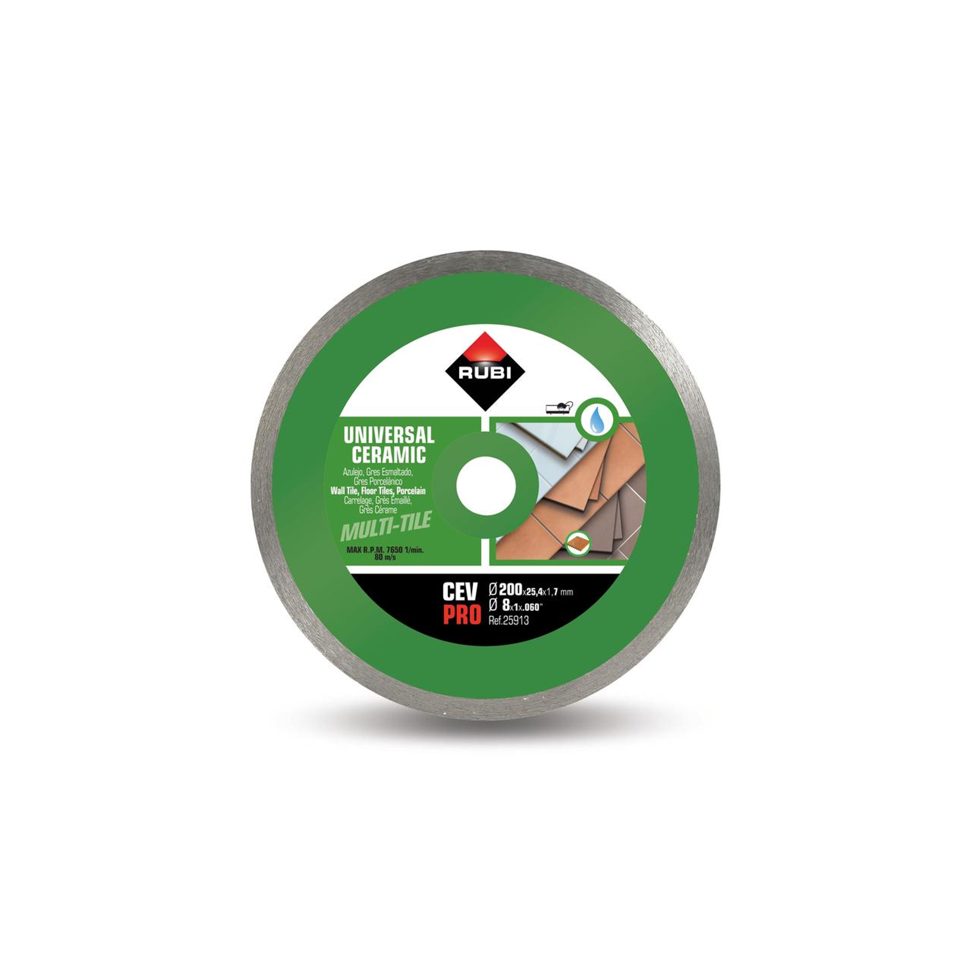Rubi cirkelzaagblad diamant CEV 200 Pro 200mm