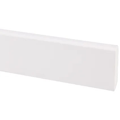 Hoge plint - MDF - Gegrond - Wit - 244cm - 9x45mm
