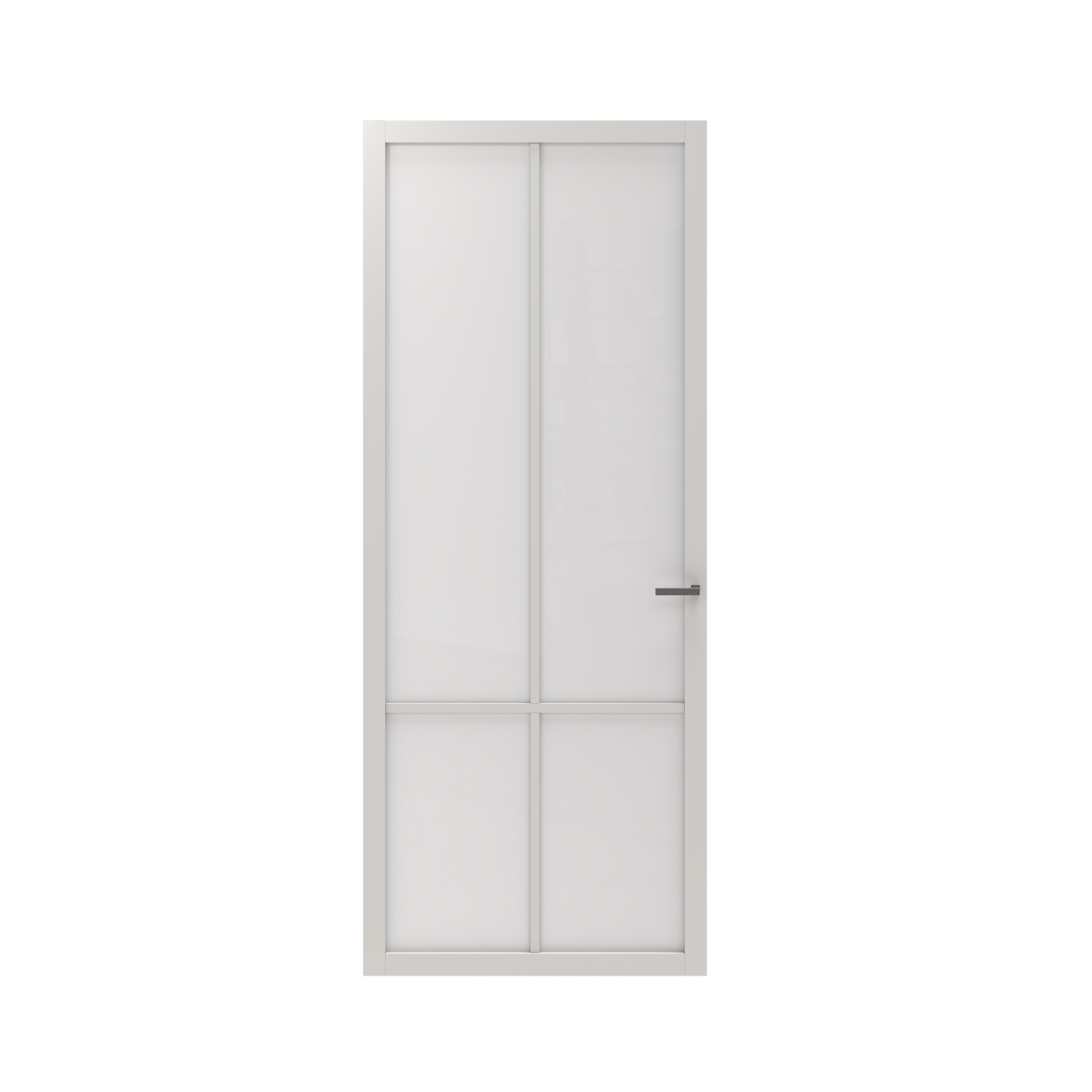 CanDo Binnendeur Elegant Original 2D05 - Zuiver wit - Gegrond - Opdek - Links - 93x231,5cm