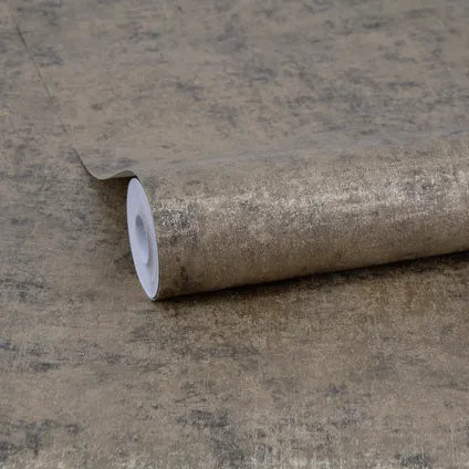 Easydécor vliesbehang Concrete metallic brons