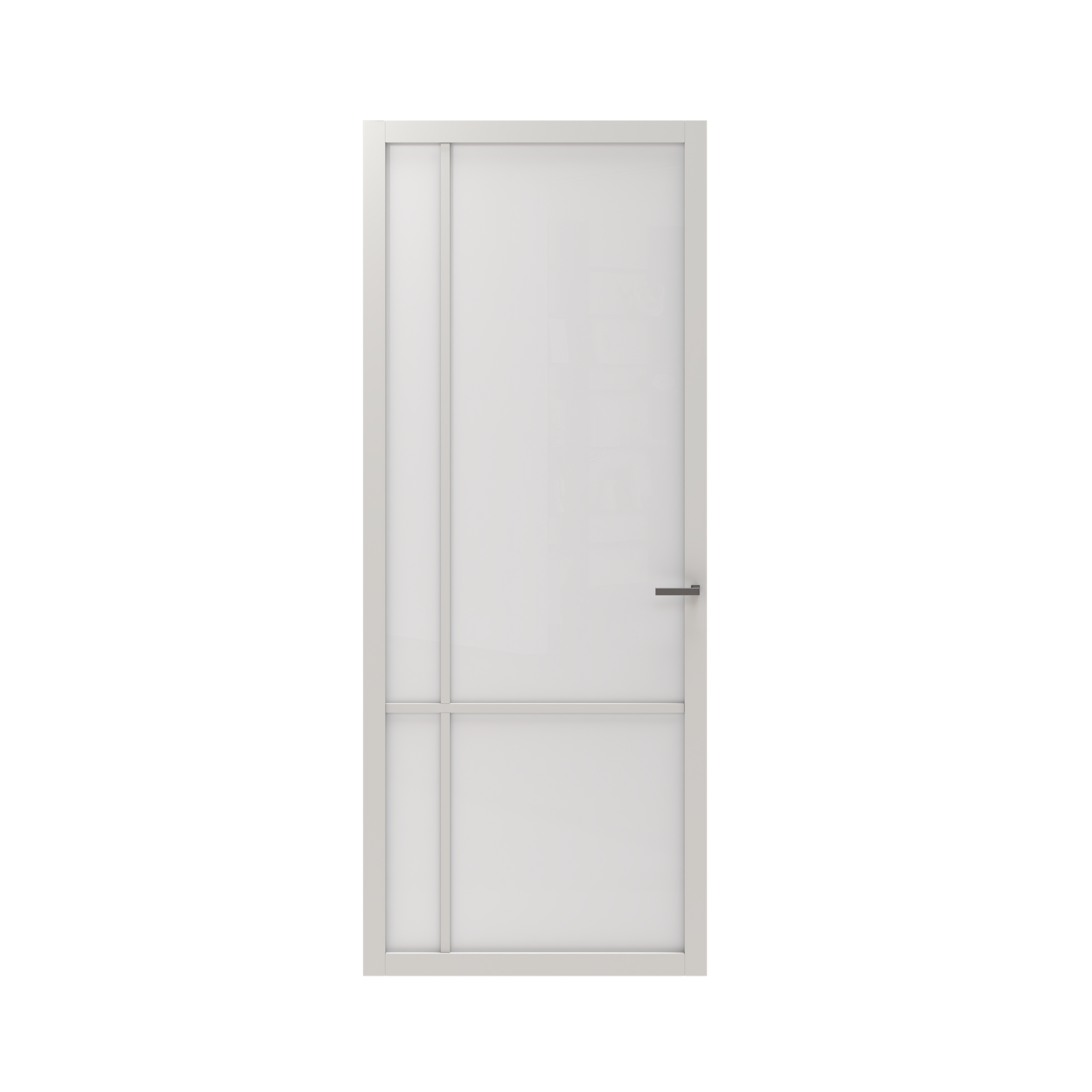 CanDo Binnendeur Elegant Original 2D06 - Zuiver wit - Gegrond - Opdek - Rechts - 78x231,5cm