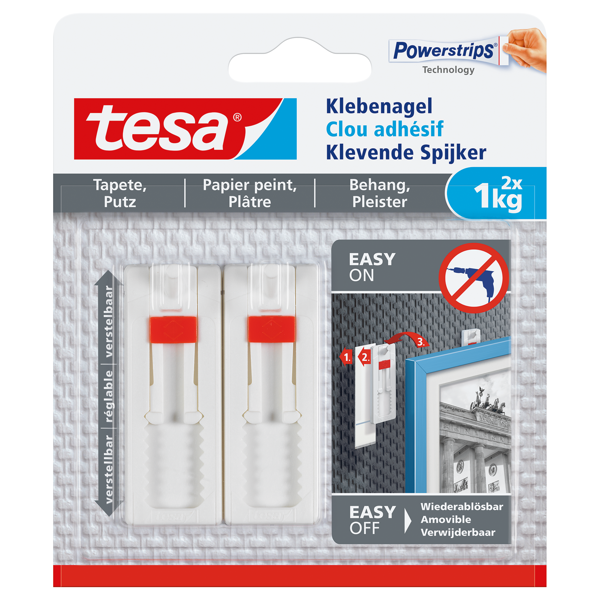 Tesa verstelbare klevende spijker 1kg