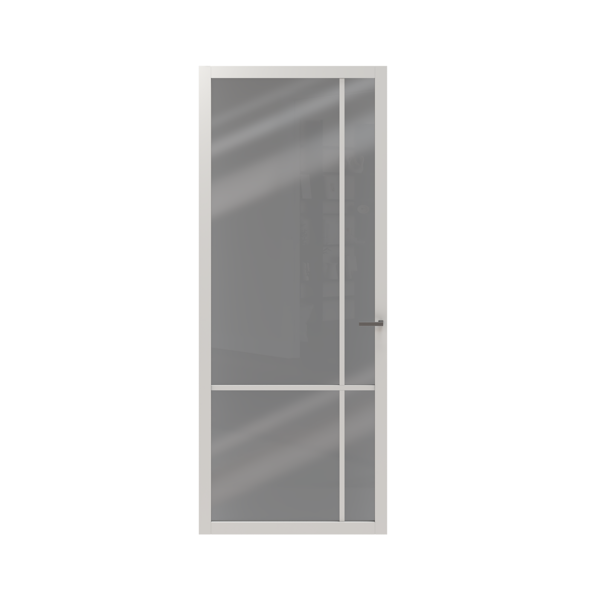 CanDo Binnendeur Elegant Original 2E04 - Zuiver wit - Gegrond - Opdek - Links - 73x201,5cm