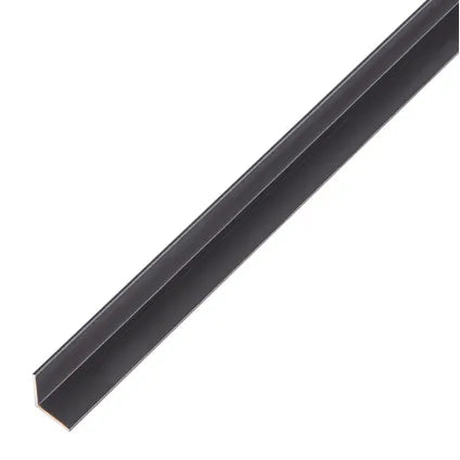 Hoekprofiel aluminium zwart 10x10x1mm 2m