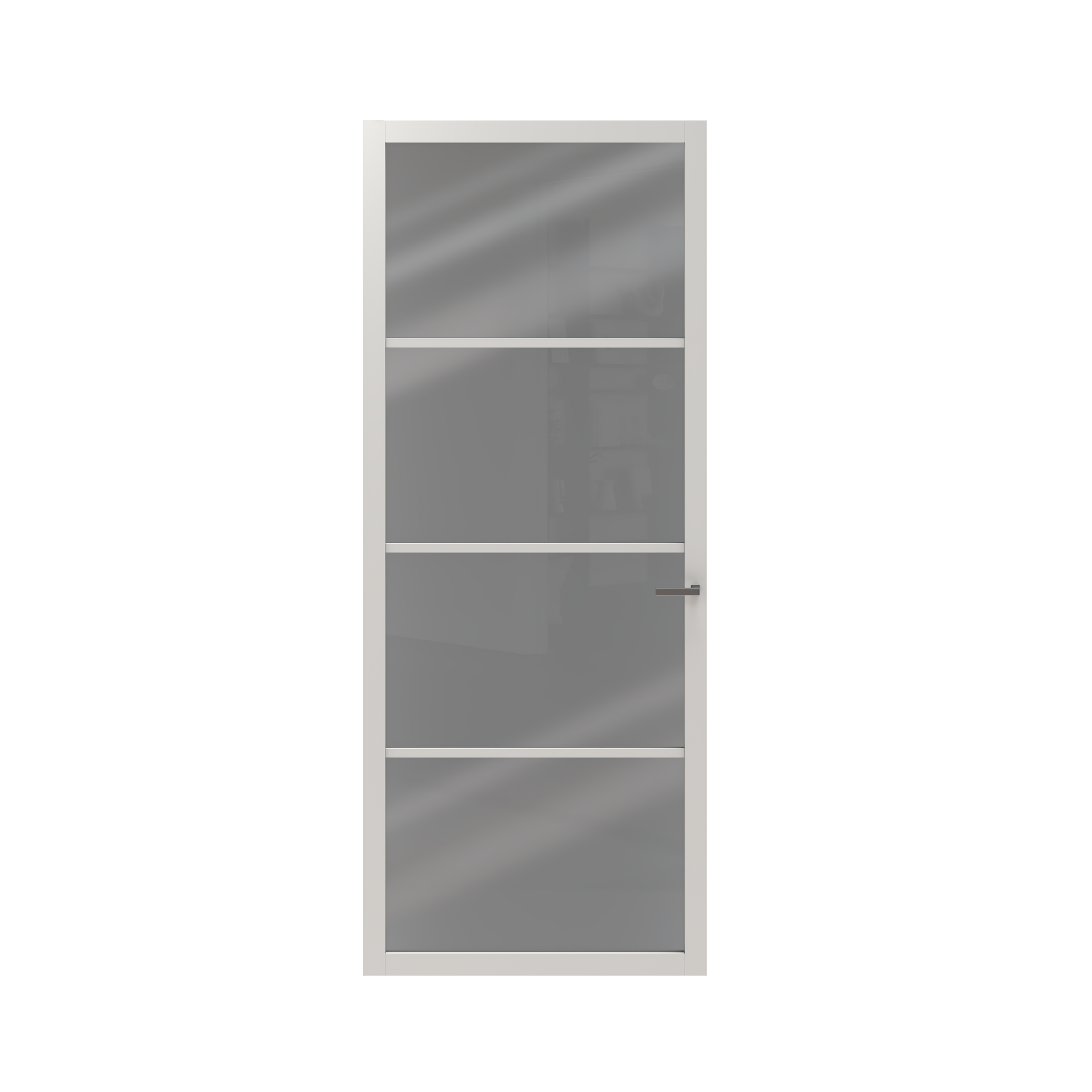 CanDo Binnendeur Elegant Original 2E03 - Zuiver wit - Gegrond - Opdek - Links - 93x231,5cm