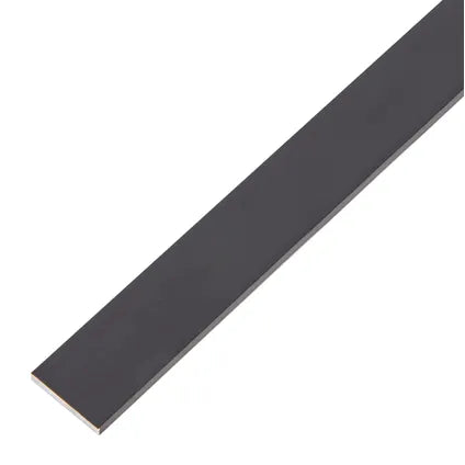 Platte stang aluminium zwart 20x2mm 2m