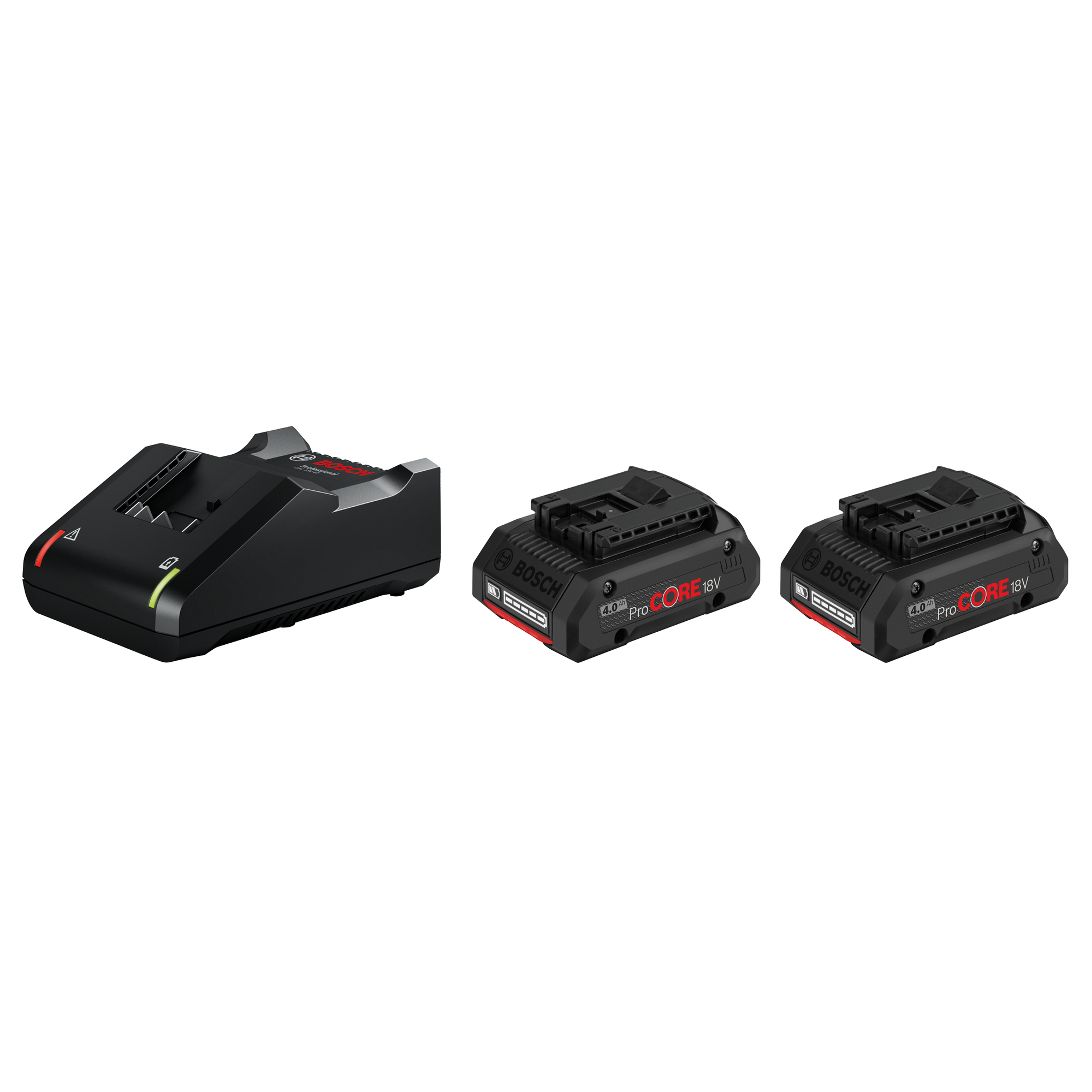 Accu Starterset ProCORE18V 2x 4,0Ah (2x ProCORE18V 4,0 Ah, lader GAL 18V-40)