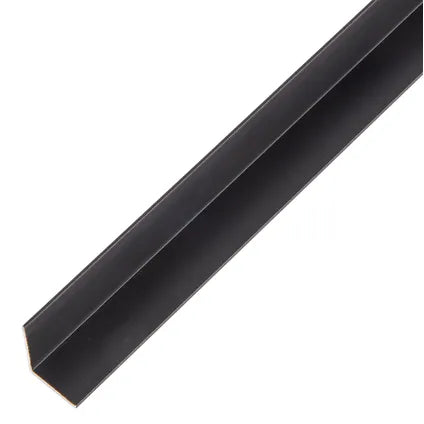 Hoekprofiel aluminium zwart 15x15x1mm 2m