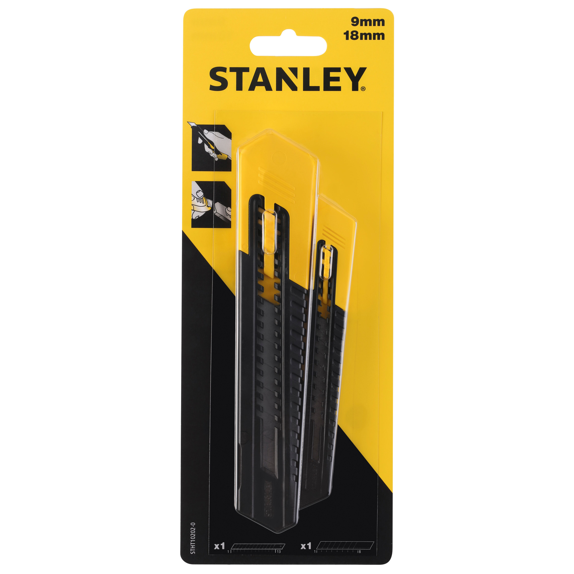 Stanley afbreekmes STHT10202-0 set 18+9mm