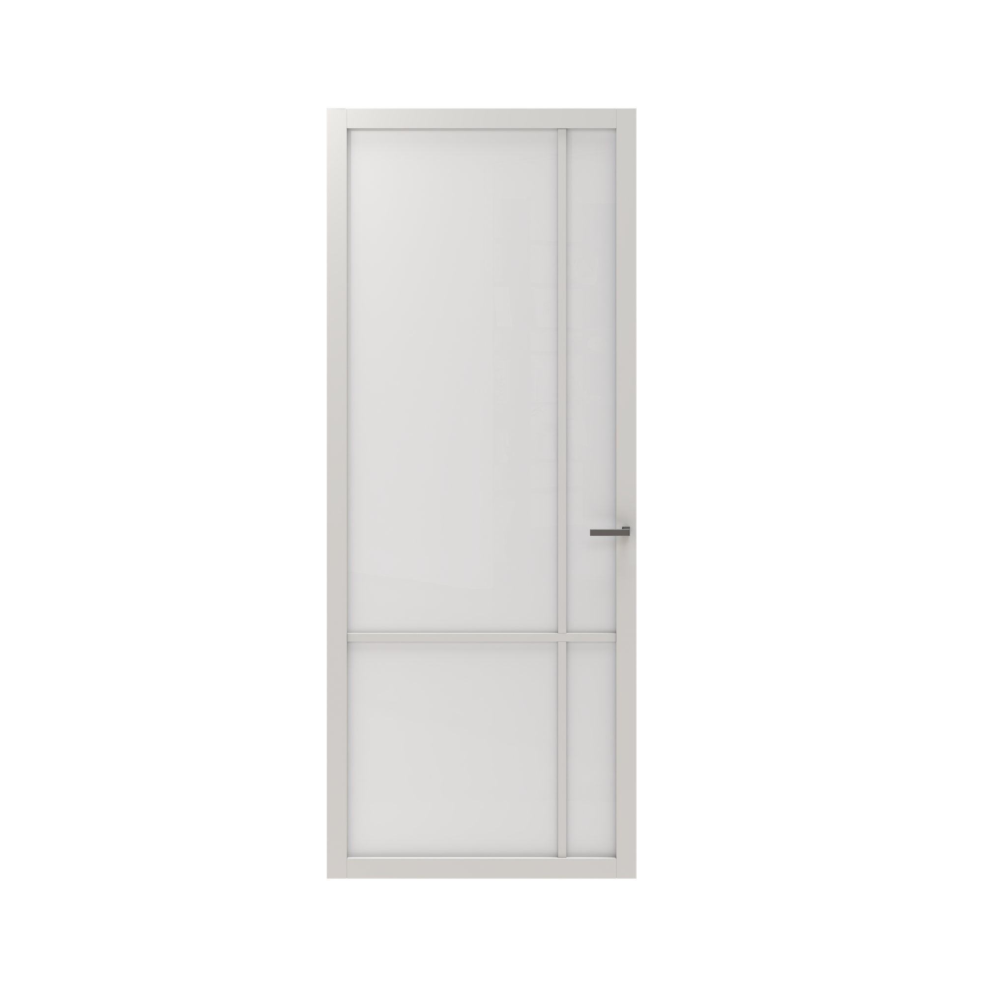 CanDo Binnendeur Elegant Original 2D04 - Zuiver wit - Gegrond - Opdek - Links - 73x211,5cm