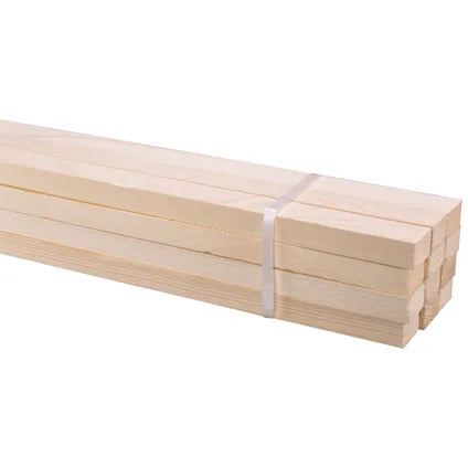 CanDo ruwe lat voordeelpak vurenhout 22x31mm 210cm 12 stuks