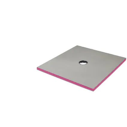 Qboard Liquid douchevloerplaat centraal 90x90cm waterbestendig