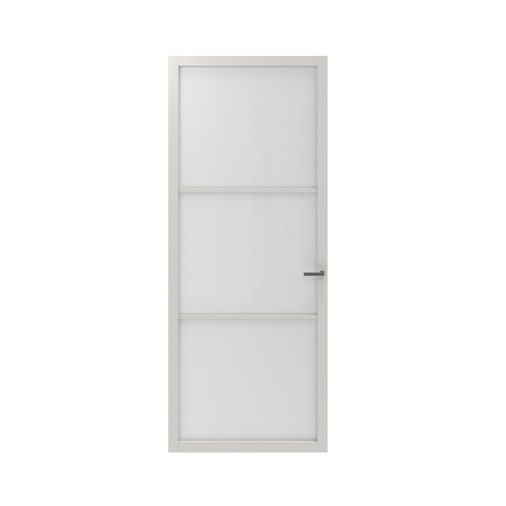 CanDo Binnendeur Elegant Original 2D02 - Zuiver wit - Gegrond - Opdek - Rechts - 83x231,5cm