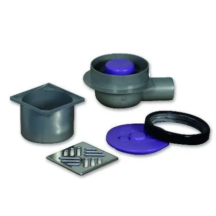 Qboard afvoersysteem voor douchevloer-element horizontaal