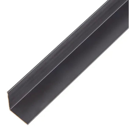 Hoekprofiel aluminium zwart 20x20x1mm 2m