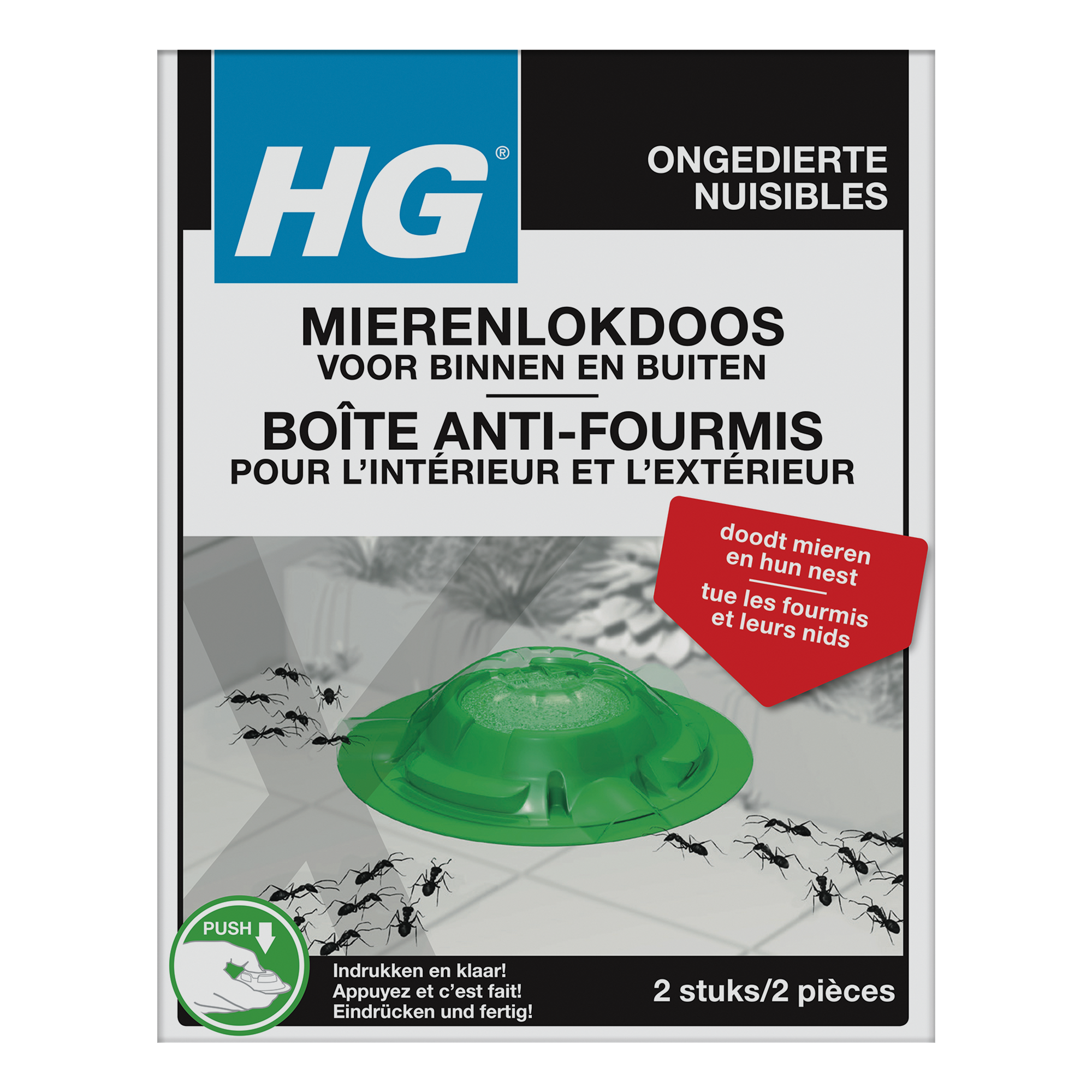 HG mierenlokdoos voor binnen en buiten - 2 stuks
