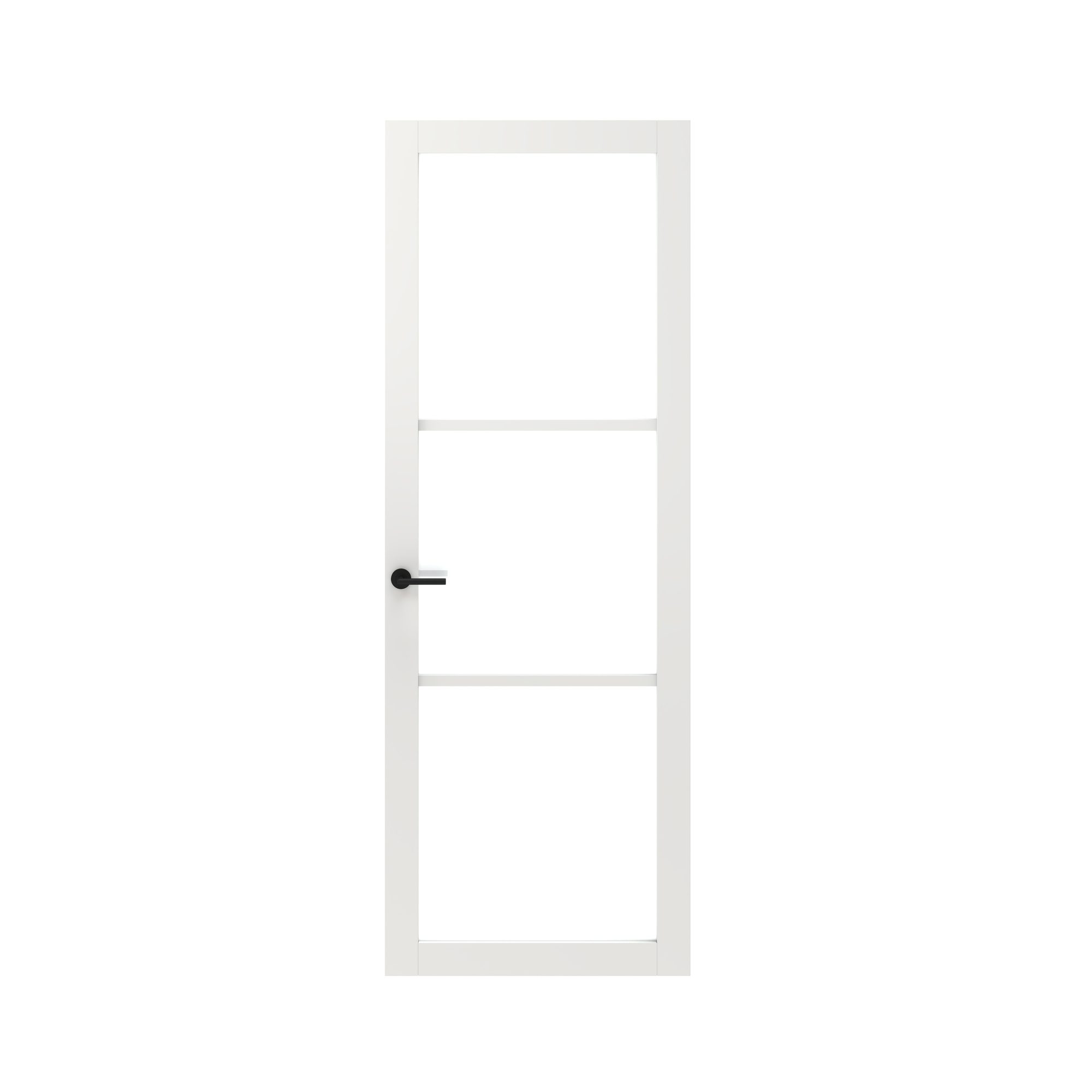 Sencys Glasset Industrial - 3-ruits - Mat Glas - 83x211,5cm