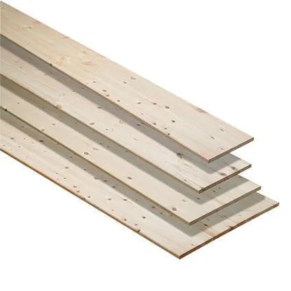 Grenen paneel 250x123 cm, 18 mm