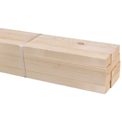 CanDo ruwe lat voordeelpak vurenhout 22x31mm 270cm 12 stuks