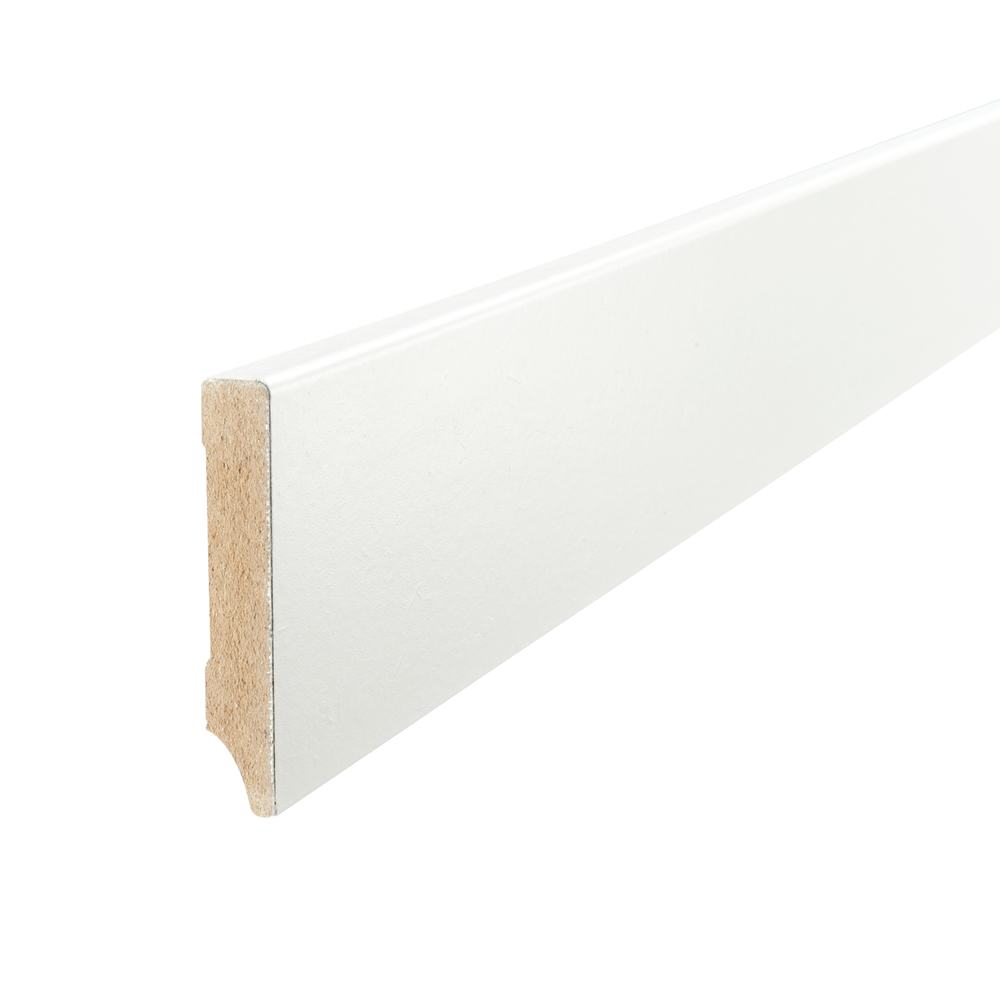 Maclean hoge plint V313 - Wit - 240cm - 15x70mm