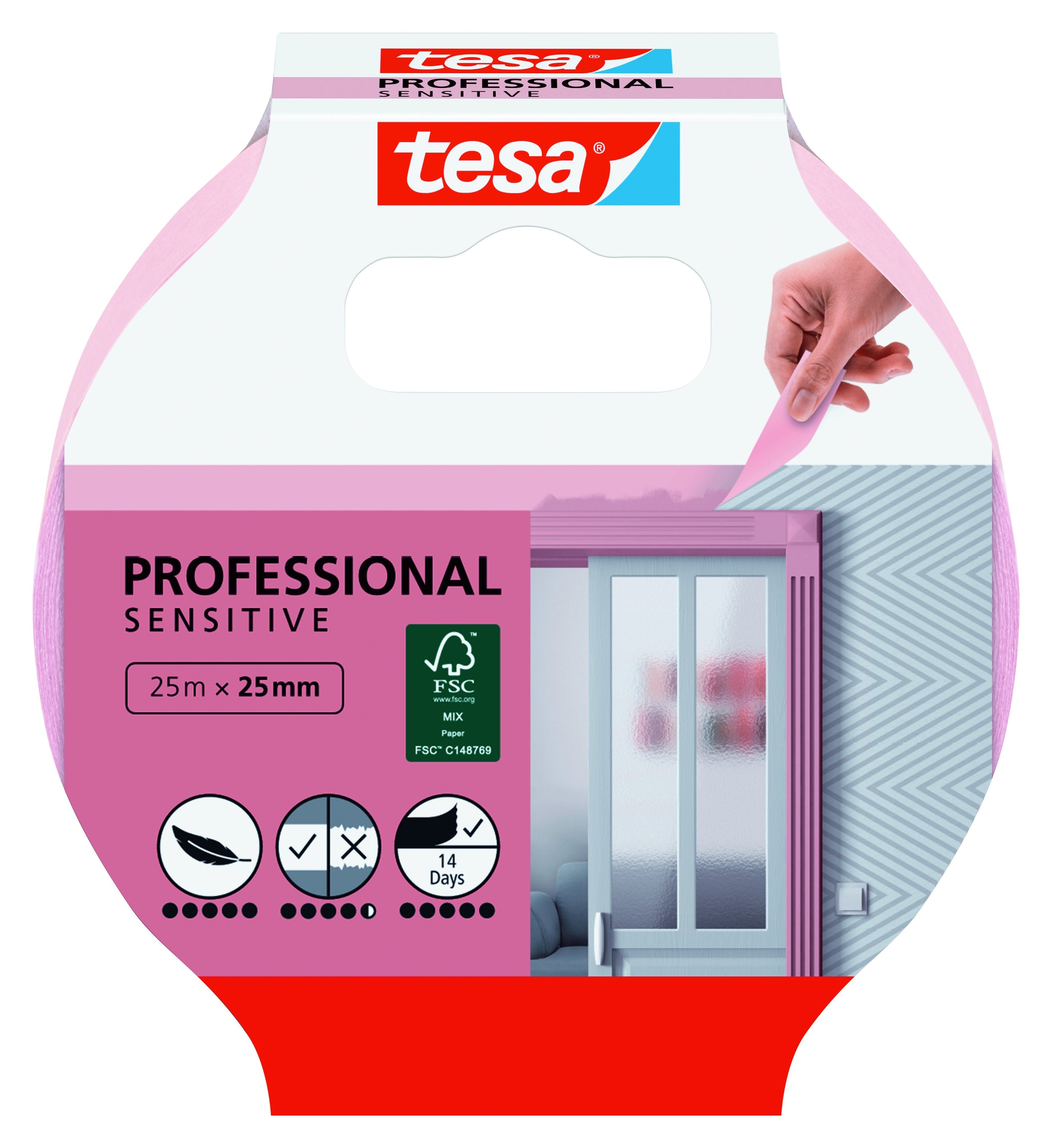 Tesa afplaktape Precision Sensitive 25mx25mm